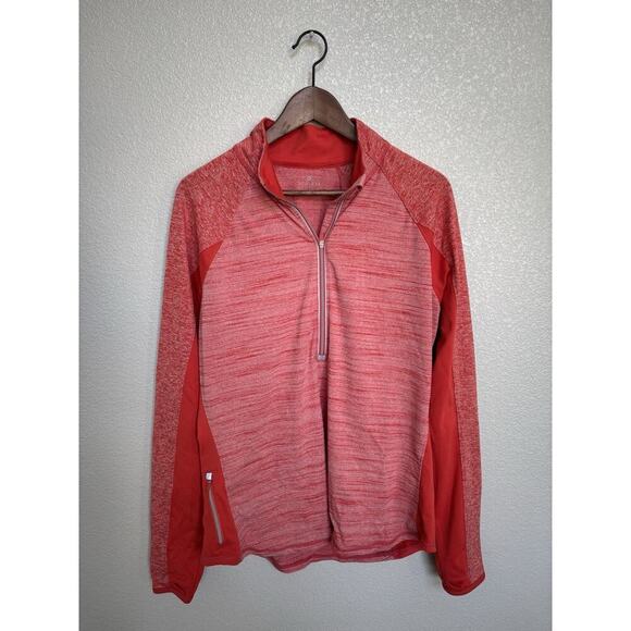 NEW Athleta Women's Coral Half Zip Pullover XL athleisure stretch red workout - Picture 1 of 5